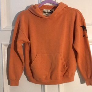 freecity orange washed hooded sweatshirt